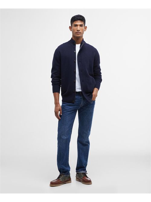 Maglione con zip Patch BARBOUR | MKN0731MKN/NY91